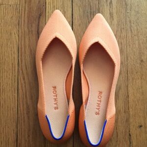 Rothys point tangerine size 8